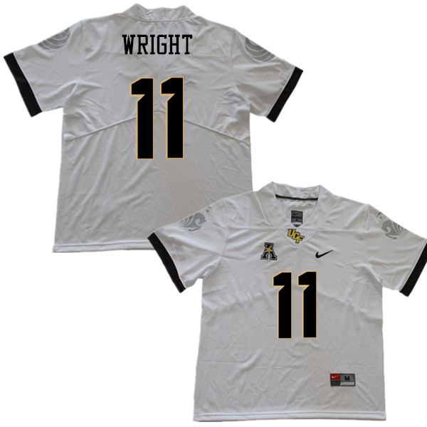 Men #11 Matthew Wright UCF Knights College Football Jerseys Sale-White - Click Image to Close